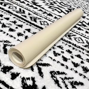 Beige Faux Leather Mat